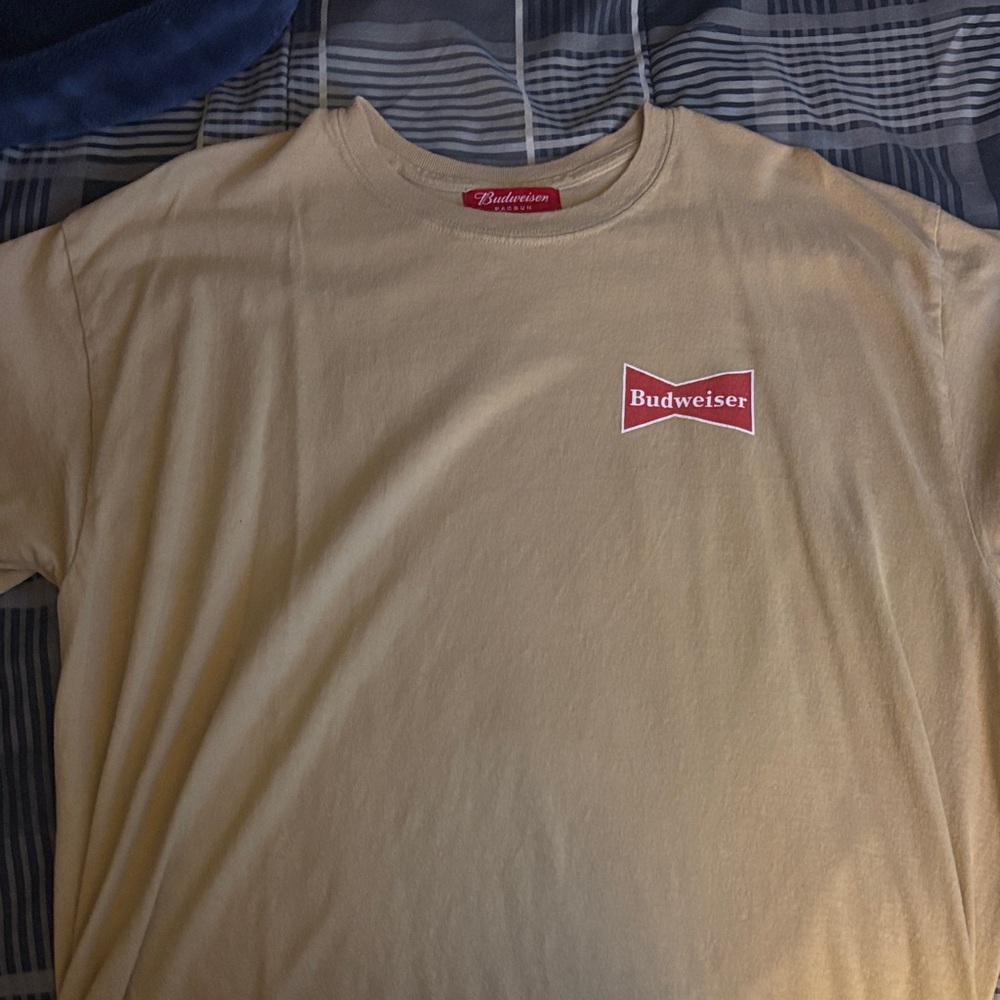 Budweiser Beige Short Sleeve Tee